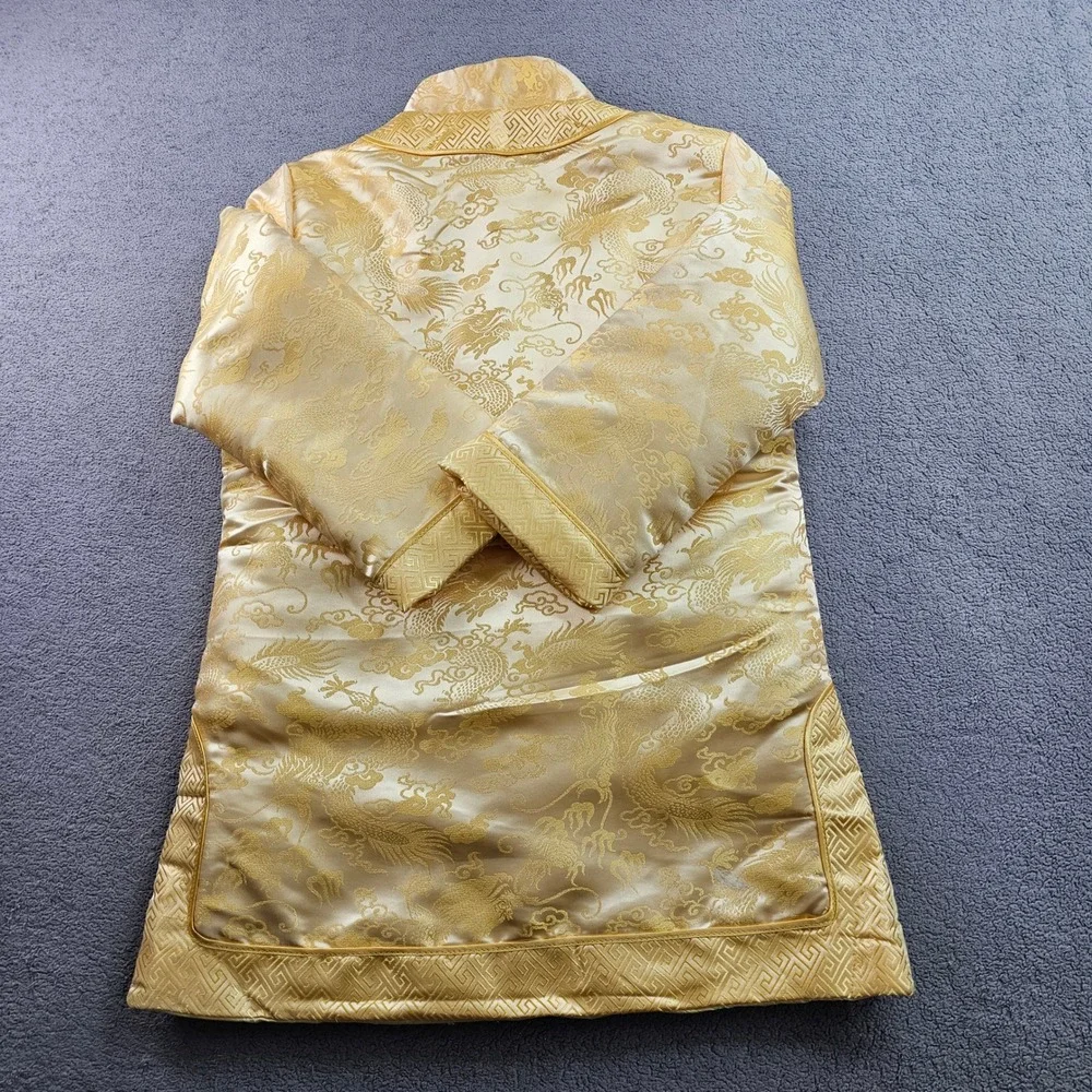 Yang Yu Traditional Chinese Tang Suit Jacket Boys‎ 15 Gold Embroidered Mandarin